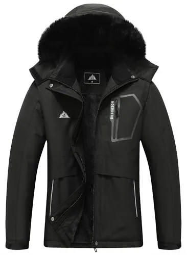 Hooded Winter Coat III, Black
