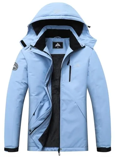 Hooded Hiking Jacket, Denim Blue