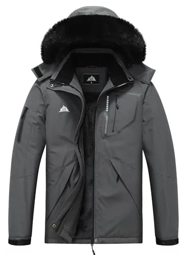 Hooded Winter Coat II, Dark Grey