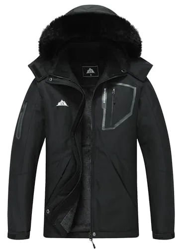 Hooded Winter Coat II, Black