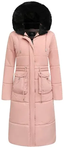Long Faux Fur Puffer Coat II, Pink
