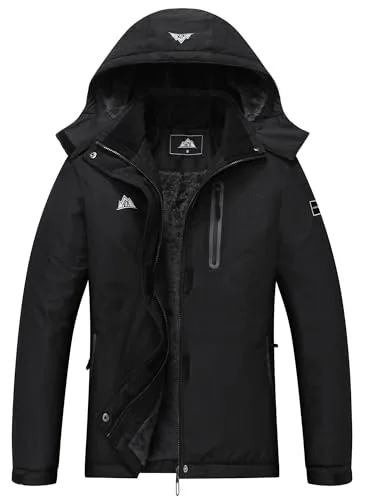 Hooded Ski Jacket IV, Black