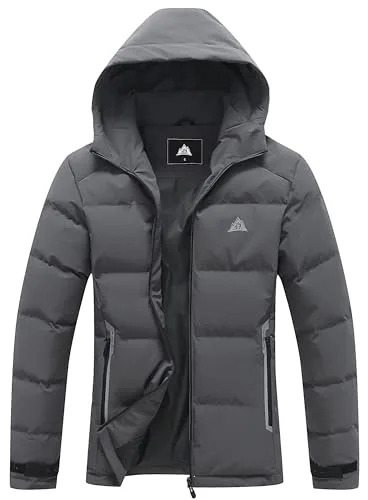 Puffer Jacket, Dark Grey
