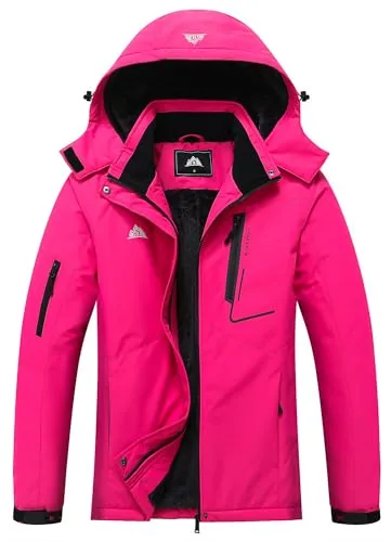 Hooded Snow Coat, Rose Red