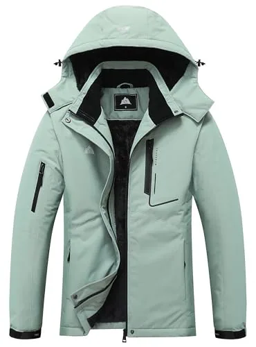 Hooded Snow Coat, Pea Green