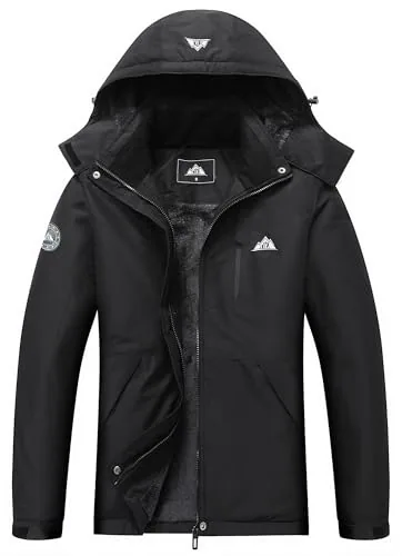 Hooded Hiking Jacket, Black