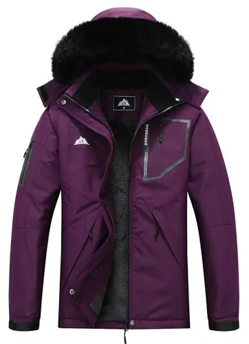 Hooded Winter Coat II, Purple